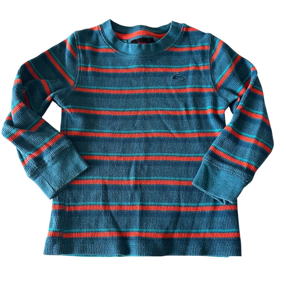 Quiksilver Boys Waffle Stripe Long Sleeve Top - 2T